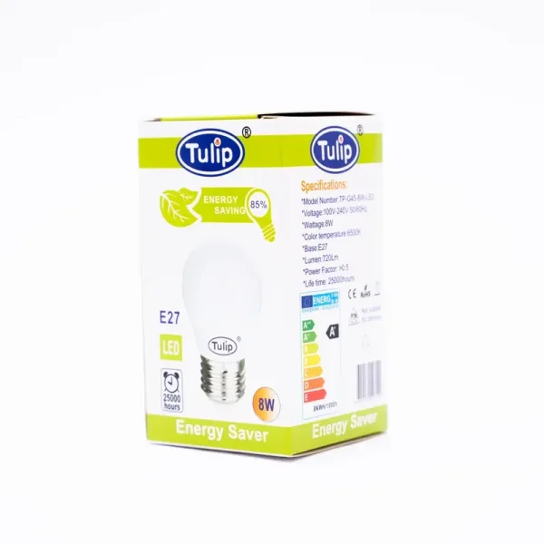 Bombillo LED Tulip Blanco Frío 8 W
