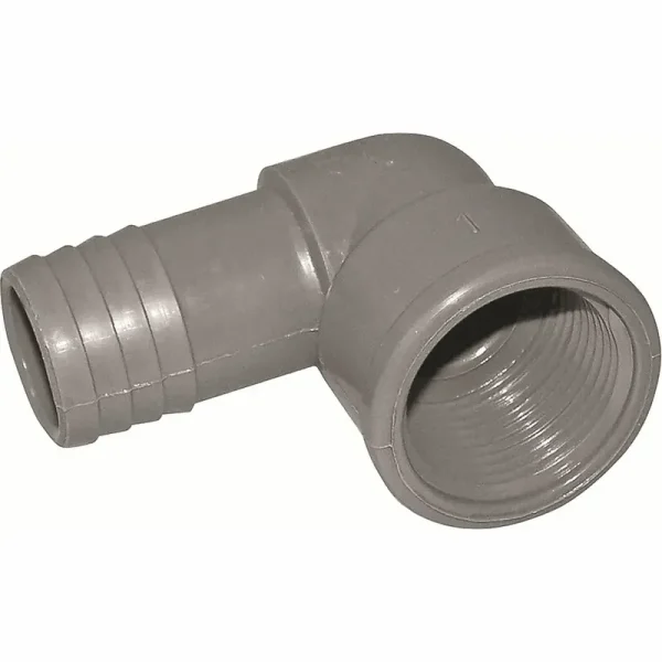 Codo PVC hembra con rosca de inserción para poliducto Boshart 1/2 pulgada