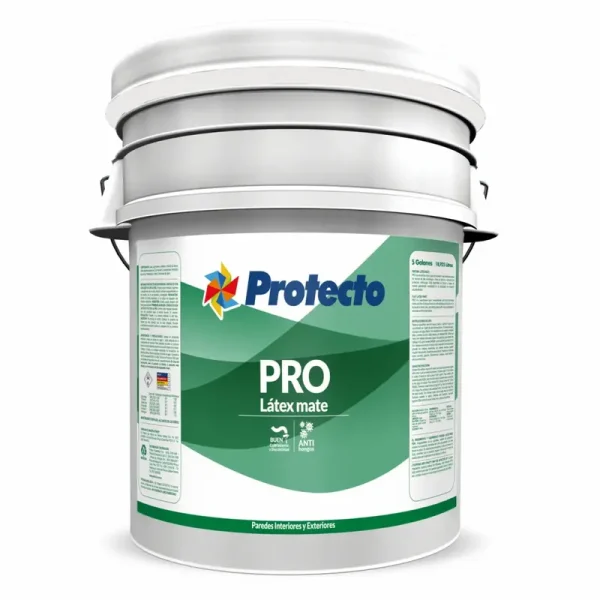 Pintura Látex Mate Protecto Pro base agua, cubeta