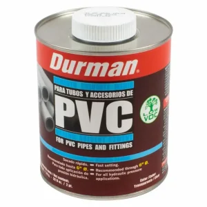 Pegamento Durman para PVC de 1/4 de galón