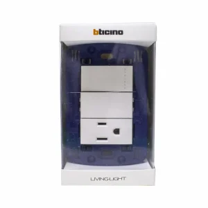 Tomacorriente/Interruptor Bticino Blanco